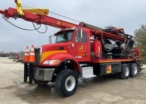 well drilling truck