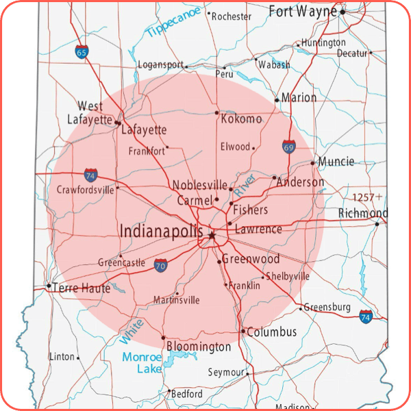 C&J Well Co Service Area