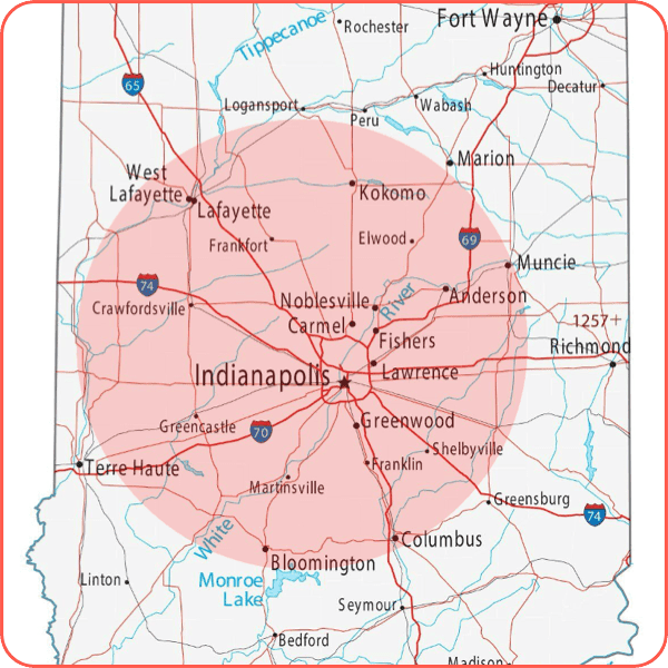 C&J Well Co Service Area